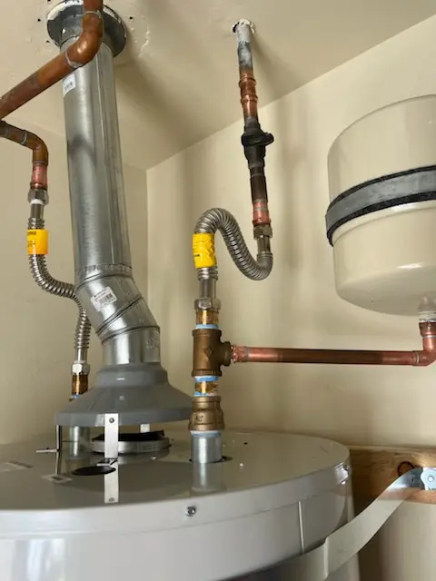 Water heater installation and plumbing repair in Hazardville